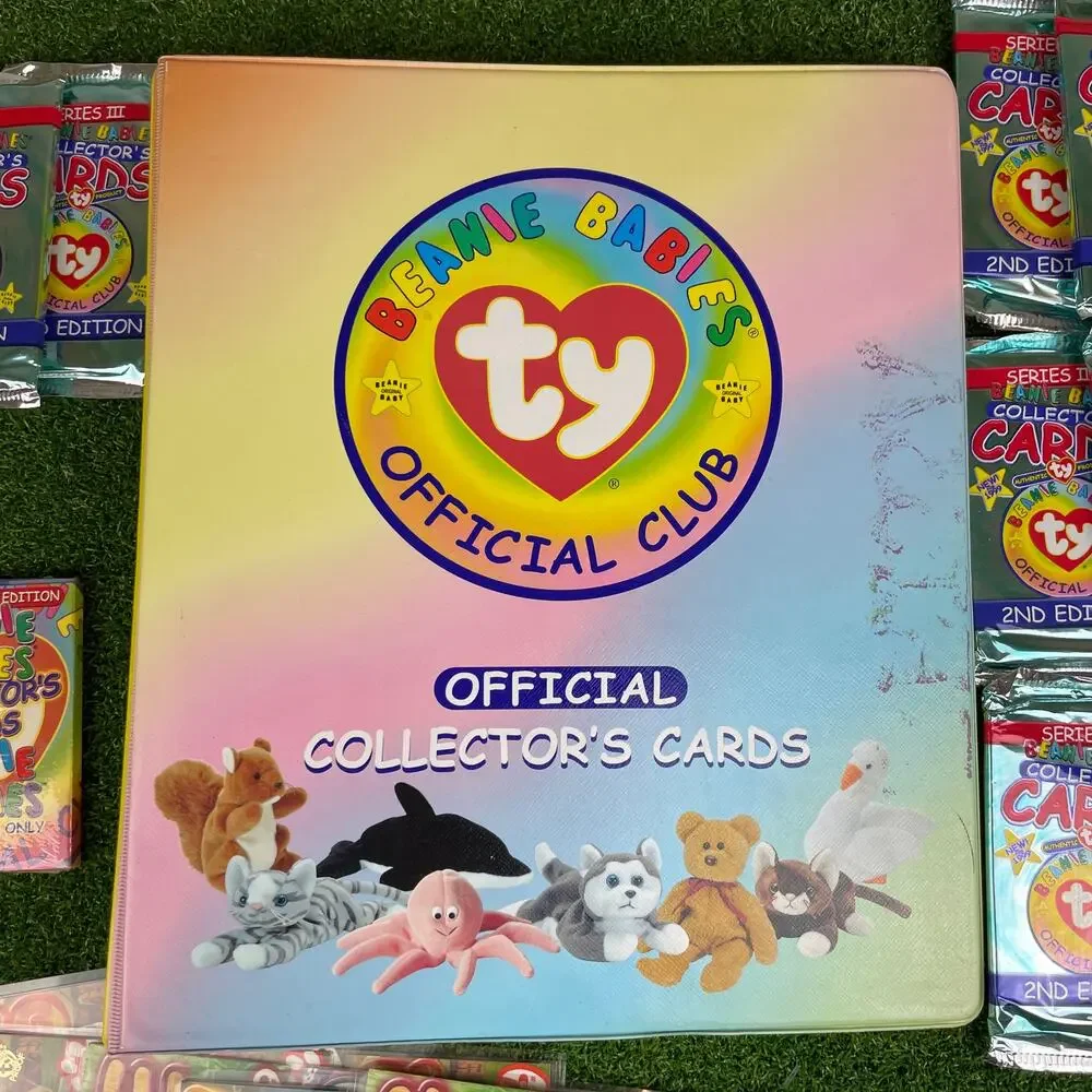 Ty Beanie Babies Official Club Collector's Cards and Binder